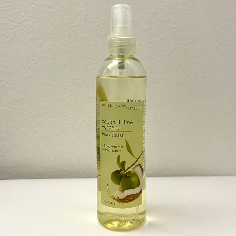 coconut lime verbena body splash mist bath and body works